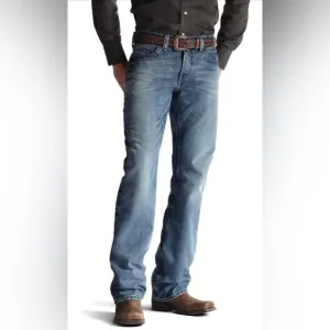 NWT- Ariat Men's M4 Low Rise Scoundrel Boot Cut Jeans  SIZE: 40W X 34L