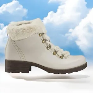 NWT Earth Origins ‘Women’s Randi Rex’ Leather Ankle Boots in “Sand White” Sz 11