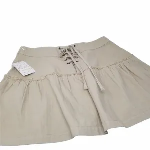 NWT FREE PEOPLE 100% COTTON KHAKI SKIRT. SZ 12