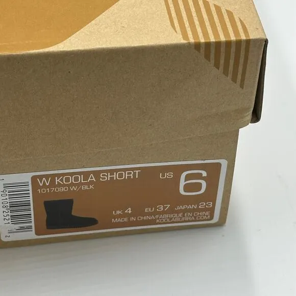 NWT Koolaburra By UGG Koola Short Black Suede Boots Womens Size 6 1017090 Winter