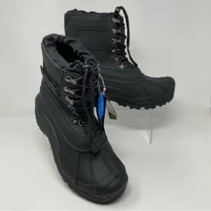 NWT Men’s Khombu Black Insulated Drawstring Waterproof Winter Boots SZ 10