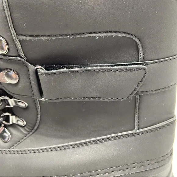 NWT Men’s Khombu Black Insulated Drawstring Waterproof Winter Boots SZ 10