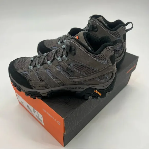 NWT Merrell Women Moab 2 Mid WP Wide Width Hiking Boots Shoes Snow Waterproof 5