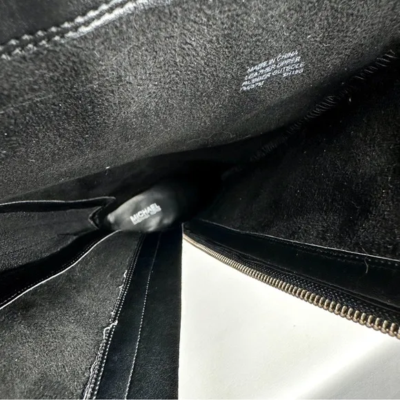 NWT Michael Kors Heather Leather Riding Boots Tall Black SZ 7