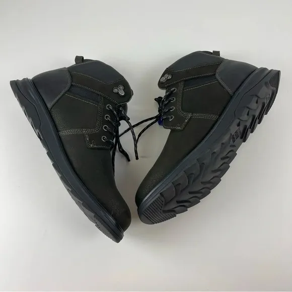 NWT Nunn Bush Luxor Hiking Boot Mens Size 11.5 M Black Lace Up Leather