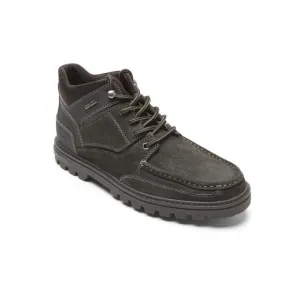 NWT ROCKPORT Mens Black Wea Ready Round Toe Wedge Leather Hiking Boots 8.5 M