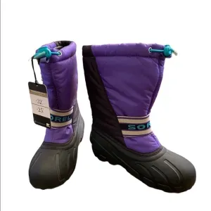 NWT Sorel Youth Purple/ Black Snow Boots
