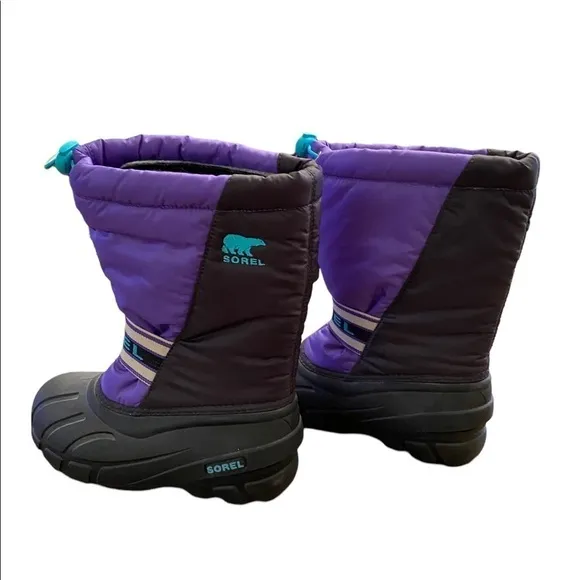NWT Sorel Youth Purple/ Black Snow Boots