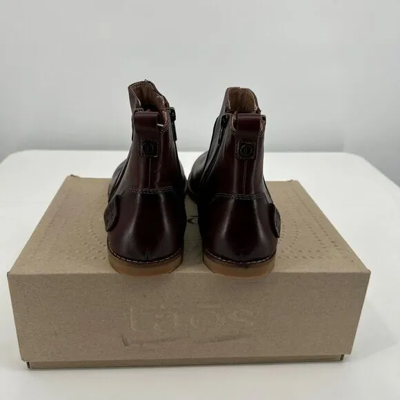 NWT Taos Double Time DLT-14054A Brown Leather Ankle Boots US 11 Womens