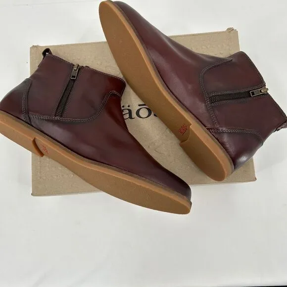 NWT Taos Double Time DLT-14054A Brown Leather Ankle Boots US 11 Womens