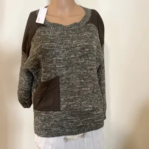 NWT Women’s Sweater Size Small Olive Green Thick Sweater