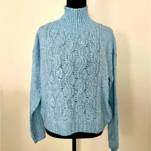 NWT White House Black Market Cable Knit Turtleneck Sweater