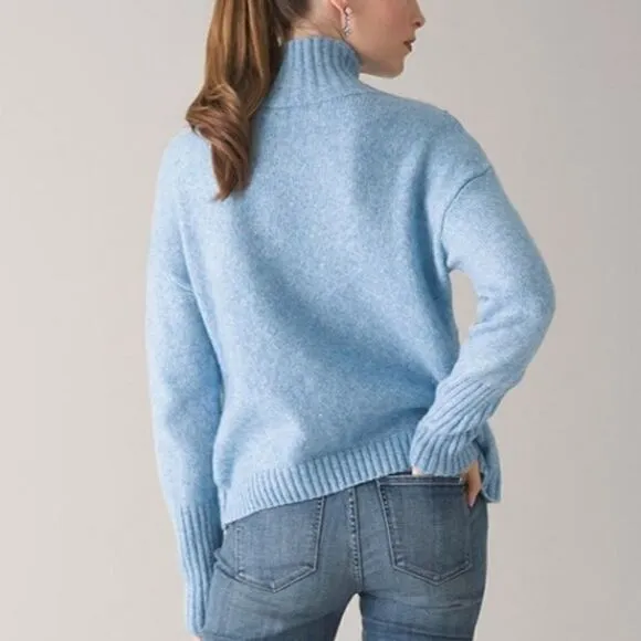 NWT White House Black Market Cable Knit Turtleneck Sweater
