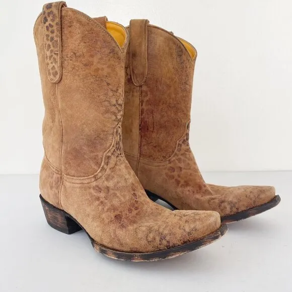 Old Gringo Leopardito Ochre Viejo Boots Shoes Brown Tan
