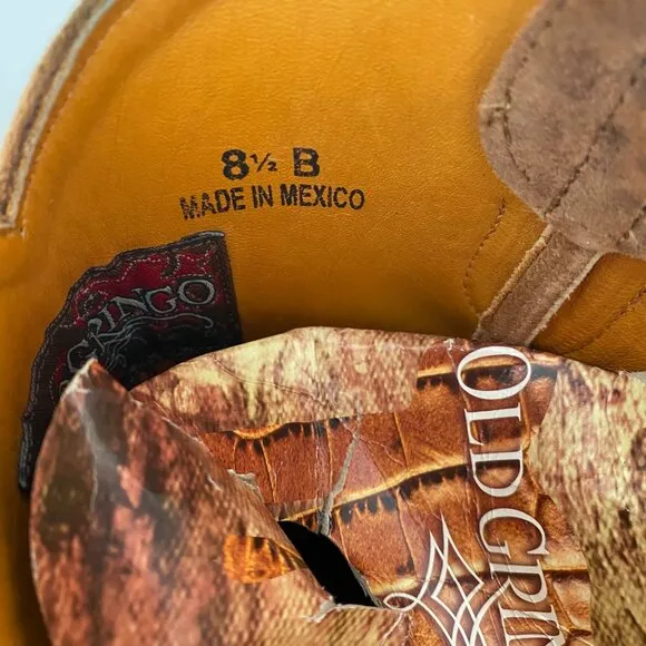 Old Gringo Leopardito Ochre Viejo Boots Shoes Brown Tan