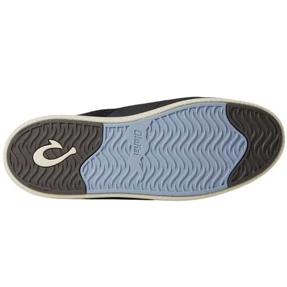 OluKai Mahiki Slip On Lace Up Sneakers Womens 7 Black Comfort