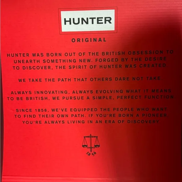 Original Refined Hunter Black Tall Rain Boots