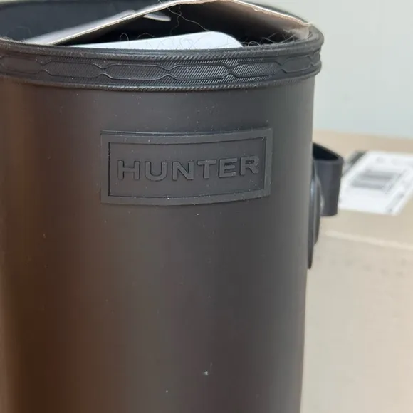 Original Refined Hunter Black Tall Rain Boots