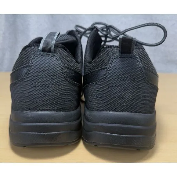 OrthoFeet Black Work Safety Steel Toe Shoes Sneakers Waterproof Mens Size 13 D‎