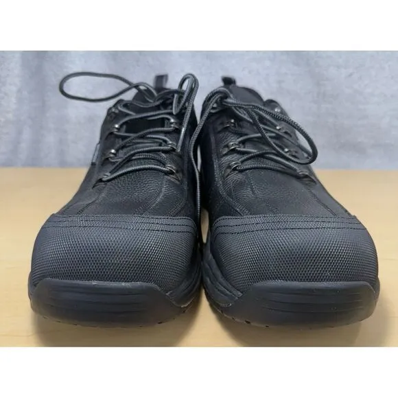 OrthoFeet Black Work Safety Steel Toe Shoes Sneakers Waterproof Mens Size 13 D‎