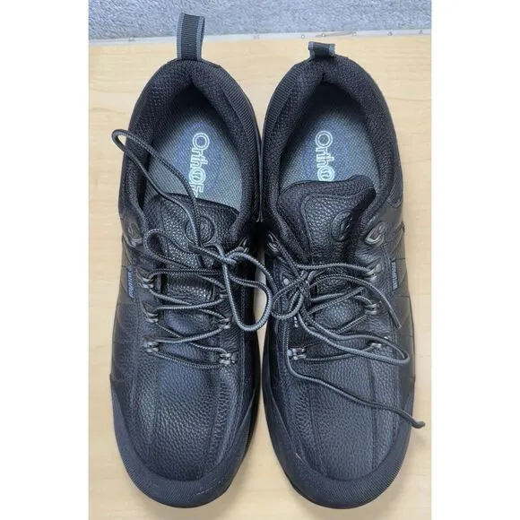 OrthoFeet Black Work Safety Steel Toe Shoes Sneakers Waterproof Mens Size 13 D‎