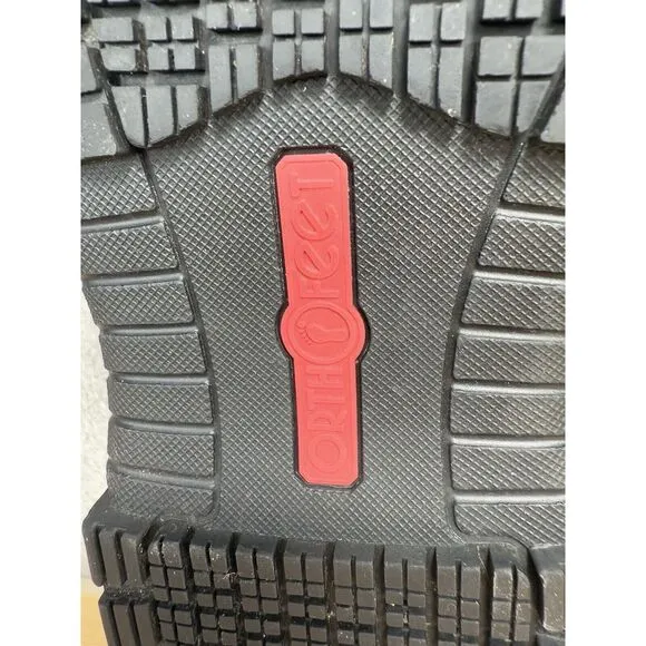 OrthoFeet Black Work Safety Steel Toe Shoes Sneakers Waterproof Mens Size 13 D‎