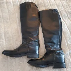 Ovation Finalist Riding Tall Boots Field‎ Equestrian Black Leather Womens 7.5