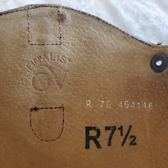 Ovation Finalist Riding Tall Boots Field‎ Equestrian Black Leather Womens 7.5