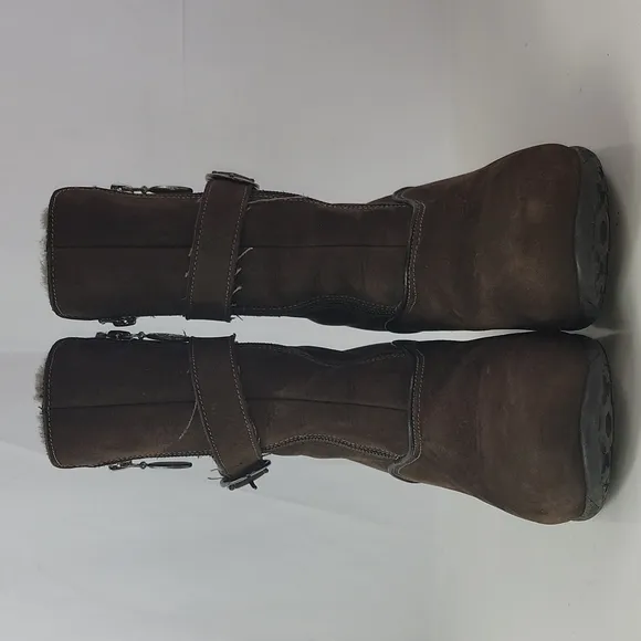Pajar Suede Leather Wedges Women's Winter Boots