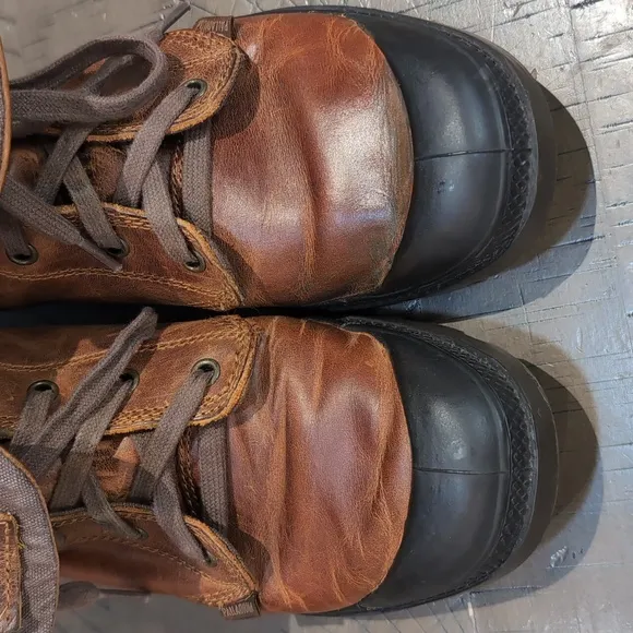 Palladium Baggy Brown Leather Boots Size 8.5