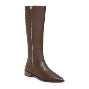 Paolo NWT New Jackie Knee-High Jackie Brown Leather Boots Sz 8.5