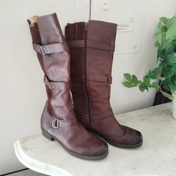 Pikolinos leather knee high boots,9.5 EU 41