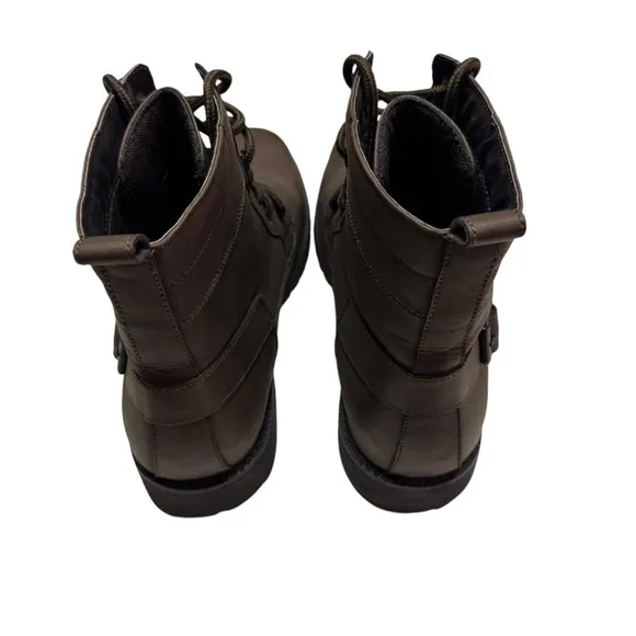 Polar Fox Men's Casual Dress Motorcycle Combat Mid-Top  Hiking Boots size 11
