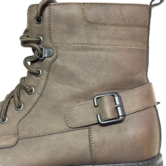 Polar Fox Men's Casual Dress Motorcycle Combat Mid-Top  Hiking Boots size 11