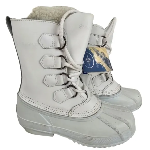 Polaris White Winter Snow Boots