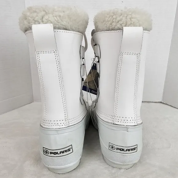 Polaris White Winter Snow Boots