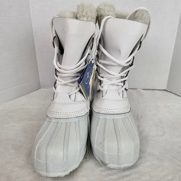 Polaris White Winter Snow Boots