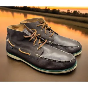 POLO Ralph Lauren RRL Brawley Brown Leather and Canvas Boots Mens 13 Fast Ship