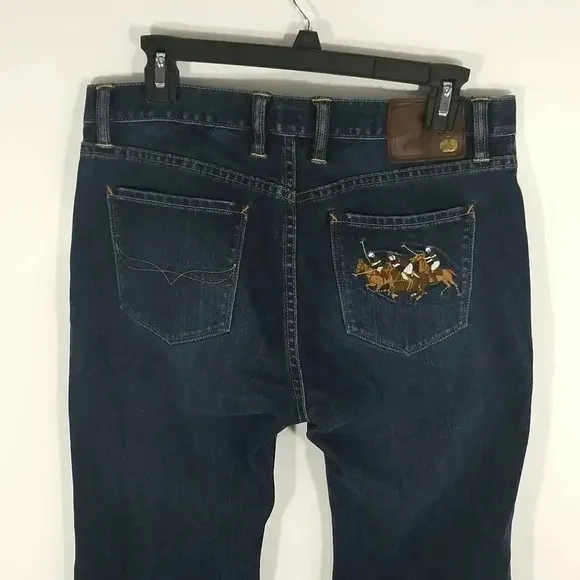 {Polo Ralph Lauren} Western Boot Cut Delancey 740 Equestrian Embroidered