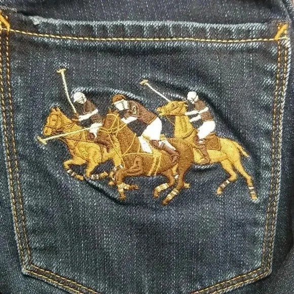 {Polo Ralph Lauren} Western Boot Cut Delancey 740 Equestrian Embroidered