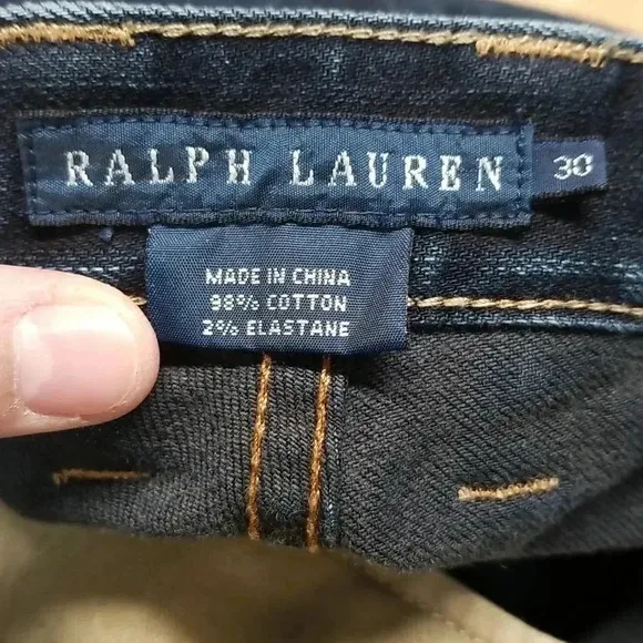 {Polo Ralph Lauren} Western Boot Cut Delancey 740 Equestrian Embroidered