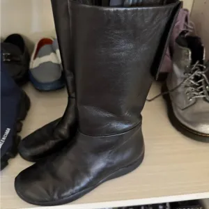Prada Black Winter Boots Minimalist Design