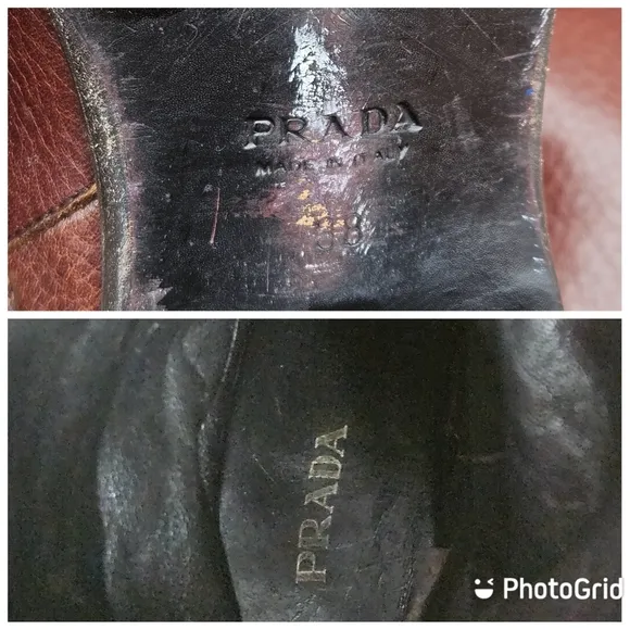 Prada Leather Riding Boots Chocolate Brown Tall Boot Equestrian Womens Size 38