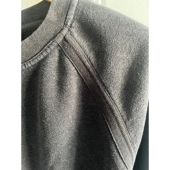Prana dark grey pullover cozy up crew size extra small