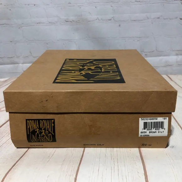 Prima Royale Brown Leather Lace Up Hiking Boots Size 8.5