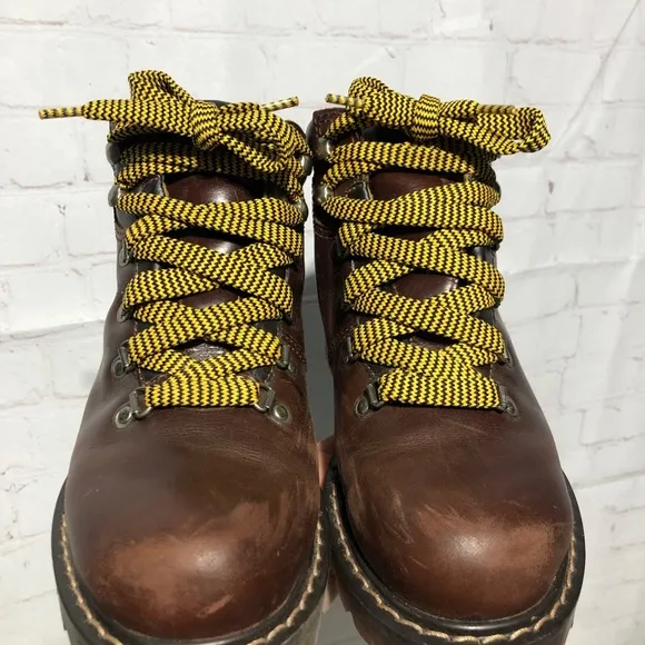 Prima Royale Brown Leather Lace Up Hiking Boots Size 8.5
