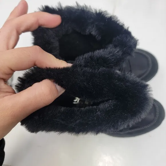 Primigi Toddler Girls 11.5 / EU 29 Fuzzy Gore-tex Black Snow Boots