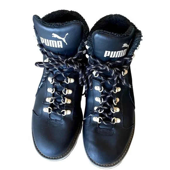 Puma Tatau Winter Fur Boots Black/Marshmallow Men's 10.5 Outdoor Winter Hiking