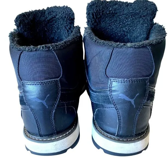 Puma Tatau Winter Fur Boots Black/Marshmallow Men's 10.5 Outdoor Winter Hiking