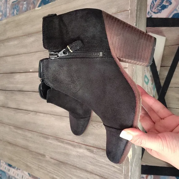 Rag &amp; Bone Margot Black Leather Ankle Boots Size EU 36½